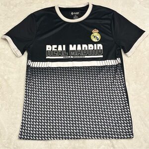 Real Madrid Black and White T-Shirt Size M